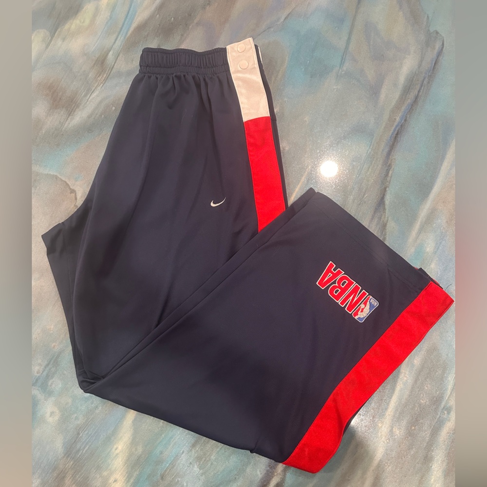 Men’s Vintage Nike NBA Authentic Full Snap Warm-Up Pants
